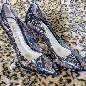 Jessica Simpson Pixera2 Clear Snake Pumps